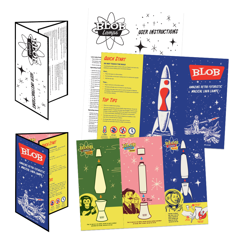 Blob Lamps Instructions + Quick Guide
