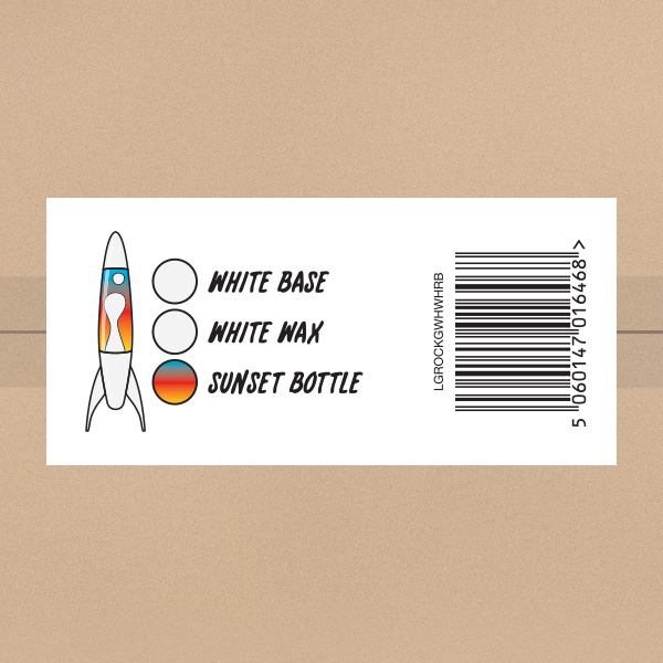 Barcoded/illustrated indentification postal box sticker