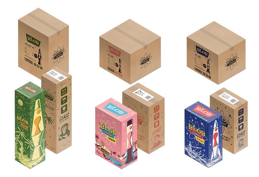 Blob Lamps Packaging